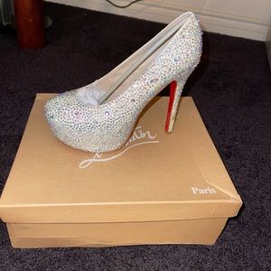 Christian Louboutin studded platform heels